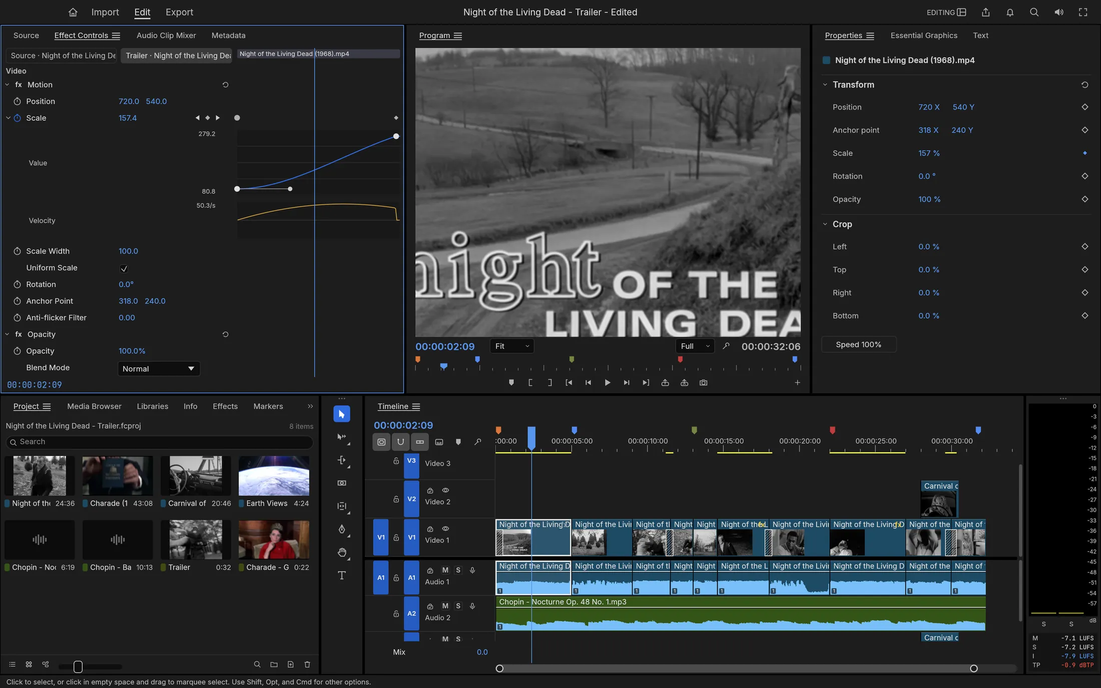 Keyframes in motion
